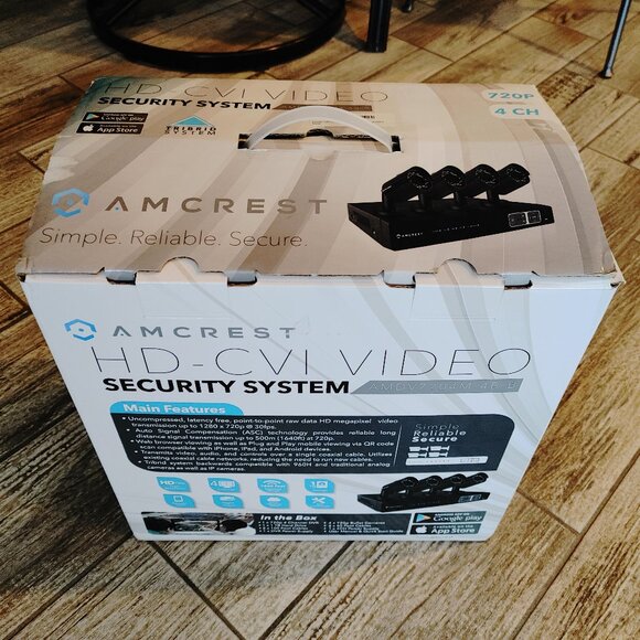 AMCREST Security System 1TB Hard Drive Included, 4 cameras Weather proof, NIGHT - Picture 2 of 15